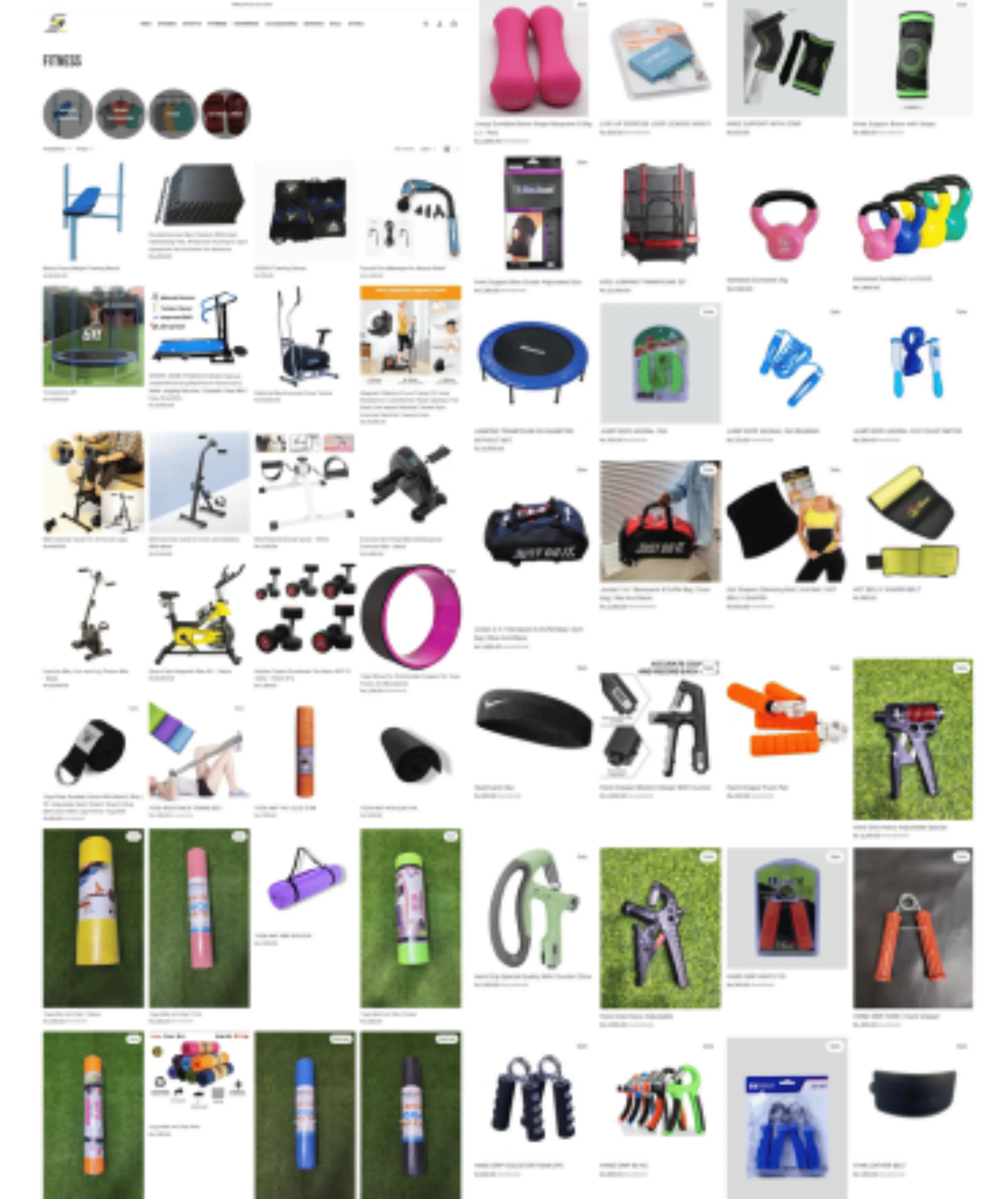 Comprehensive Fitness Equipment & Wellness E-commerce Store