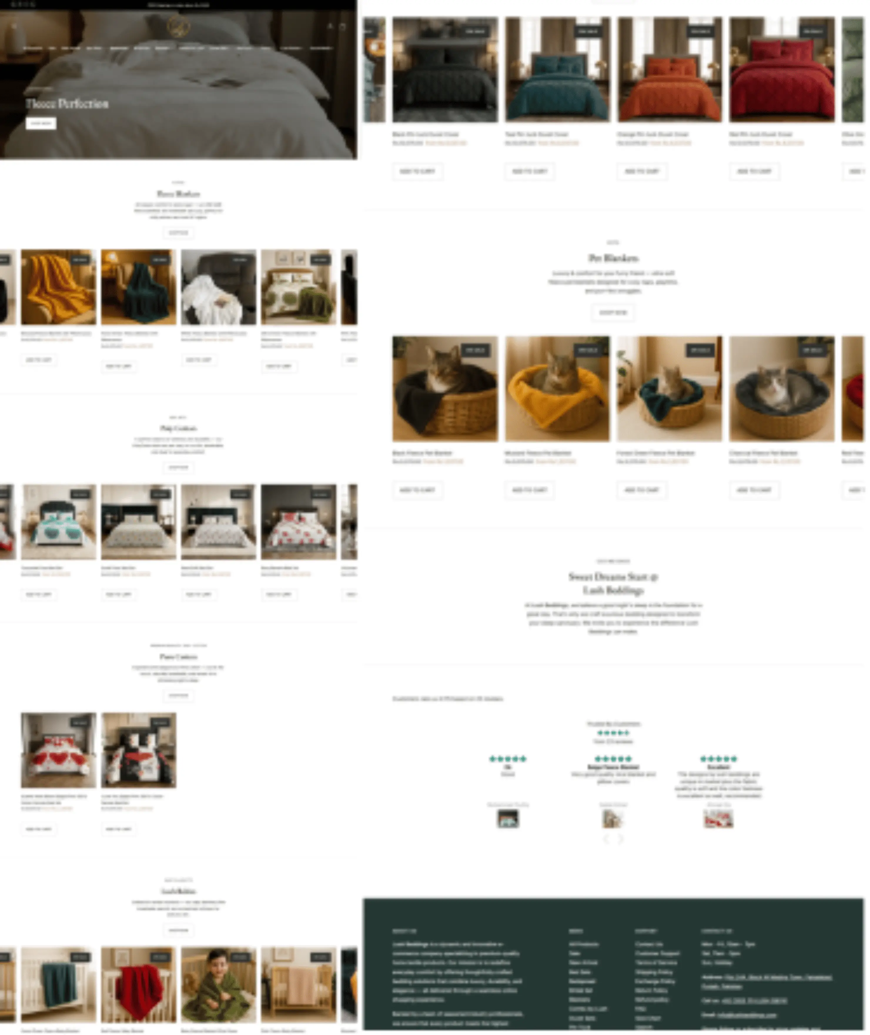 Lush Beddings – Luxury E-commerce Bedding & Home Textiles Store